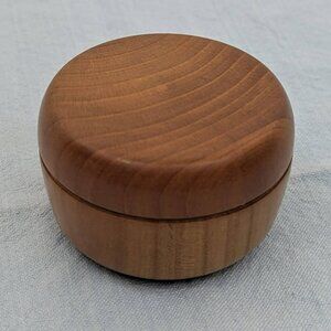 Small vintage wooden jewelry or treasure box